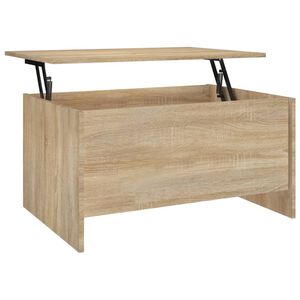 vidaXL Coffee Table | Sonoma oak | Engineered wood | Compact