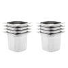 vidaXL Gastronorm Containers 8 pcs GN 1/6 150 mm Stainless Steel