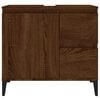 vidaXL Bathroom Cabinet Brown Oak 65x33x60 cm Engineered Wood