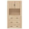 vidaXL Highboard Sonoma Oak Engineered Wood