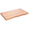 vidaXL Bathroom Countertop Light Brown 100x60x(2-6) cm Solid Wood