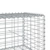 vidaXL Gabion Basket with Cover 200x50x50 cm Galvanised Iron