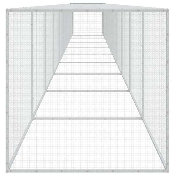vidaXL Chicken Cage with Roof Anthracite 1003x98x90 cm Galvanised Steel