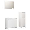 vidaXL Bathroom Furniture Set | White | Engineered wood | Medium