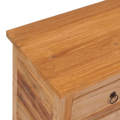vidaXL Sideboard 78x35x80 cm Solid Teak Wood