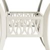 vidaXL Garden Table White 90x90x73 cm Cast Aluminium