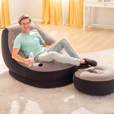 Intex Inflatable Chair with Pouffe Ultra Lounge Relax 68564NP