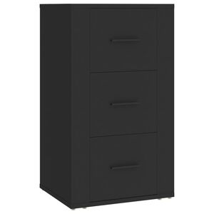 vidaXL Sideboard Black 40x33x70 cm Engineered Wood