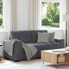 vidaXL Loveseat Sofa Dark Grey 180x77x82 cm Velvet