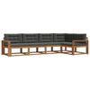 vidaXL Outdoor Sofa Set 5 pcs Natural and Anthracite