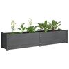 vidaXL Garden Raised Bed Grey 150x31x31 cm Solid Pinewood