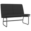vidaXL Bench Black 100x75x76 cm Faux Leather