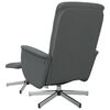 vidaXL Massage Recliner Chair with Footstool Dark Grey Fabric