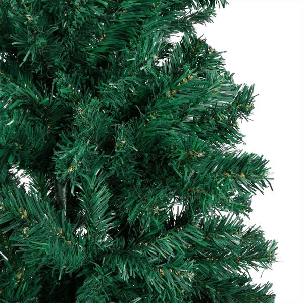 vidaXL Artificial Pre-lit Christmas Tree with Thick Branches Green 210 cm