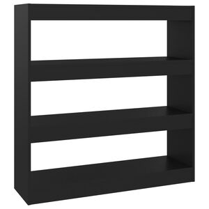 vidaXL Book Cabinet/Room Divider Black 100x30x103 cm