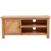vidaXL TV Cabinet 103x36x46 cm Solid Oak Wood