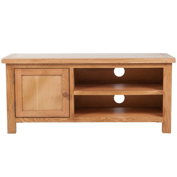 vidaXL TV Cabinet 103x36x46 cm Solid Oak Wood