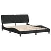 vidaXL Bed Frame without Mattress Black 152x203 cm Queen Velvet