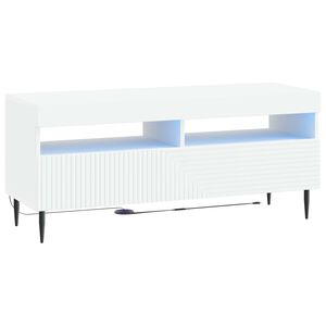 vidaXL LED TV Cabinet White Engineered Wood