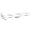 vidaXL Picture Frame Ledge Shelves 2 pcs Grey 60x9x3 cm MDF