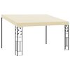 vidaXL Gazebo | Cream | Powder-coated steel, fabric | 4x3m | Strong | Gazebo