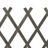 vidaXL Garden Trellis Fence Grey 120x90 cm Solid Firwood