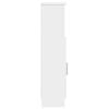 vidaXL Bathroom Cabinet with Roll Holder White 20.5x22x90 cm
