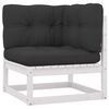 vidaXL 4-Seater Garden Sofa with Cushions Solid Pinewood