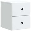 vidaXL Wall-Mounted Bedside Cabinet White 34.5 x 33 x 40 cm