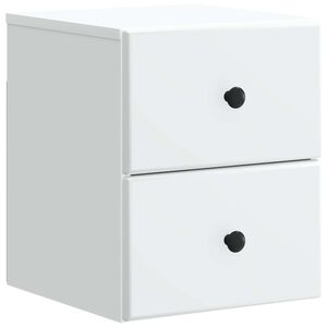 vidaXL Wall-Mounted Bedside Cabinet White 34.5 x 33 x 40 cm