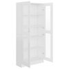 vidaXL Vitrine Cabinet White 82.5x30.5x185 cm Engineered Wood