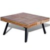 vidaXL Coffee Table Square Reclaimed Teak Wood