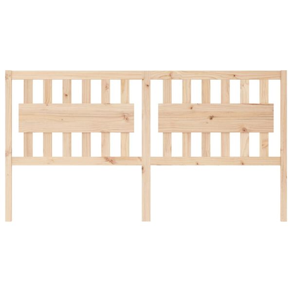 vidaXL Bed Headboard 185.5x4x100 cm Solid Wood Pine