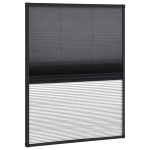 vidaXL Plisse Insect Screen for Windows Aluminium 80x100cm with Shade