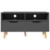 vidaXL TV Cabinet Grey 90x40x48.5 cm Engineered Wood