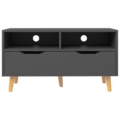 vidaXL TV Cabinet Grey 90x40x48.5 cm Engineered Wood