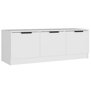 vidaXL Tv Cabinet | White | Engineered Wood | Standard | Adjustable Armrests