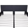 vidaXL Bed Frame Black Faux Leather Double Size