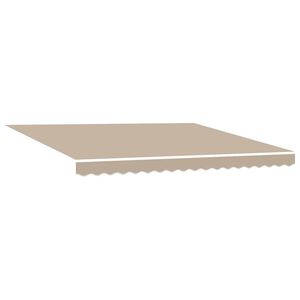 vidaXL Awning Replacement Fabric Beige 380 x 295 cm Polyester