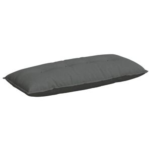vidaXL Back Pillow Dark Grey 120 x 19 x 50 cm Fabric