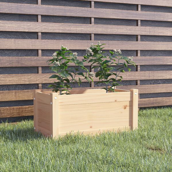 vidaXL Garden Planter 60x31x31 cm Solid Pinewood