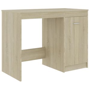 vidaXL Desk | Sonoma oak | Engineered wood | 100 cm x 50 cm x 76 cm