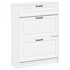 vidaXL Shoe Cabinet UTRECHT 78 x 24 x 100 cm Engineered Wood White