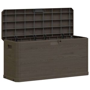 vidaXL Storage Box | Brown | Plastic with wood texture | Large