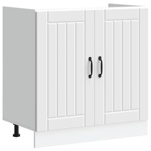 vidaXL Sink Base Cabinet "Lucca" White Engineered Wood
