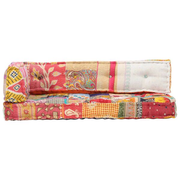 vidaXL Pallet Sofa Cushion Multicolour Fabric Patchwork