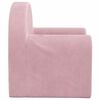 vidaXL Kids' Sofa Bed Pink Soft Plush