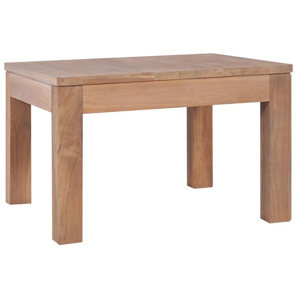 vidaXL Coffee Table Solid Teak Wood with Natural Finish 60x60x40 cm
