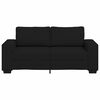 vidaXL 2-Seater Sofa Black 140 cm Fabric