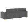 vidaXL 3-Seater Sofa Dark Grey 220x78x84 cm Fabric